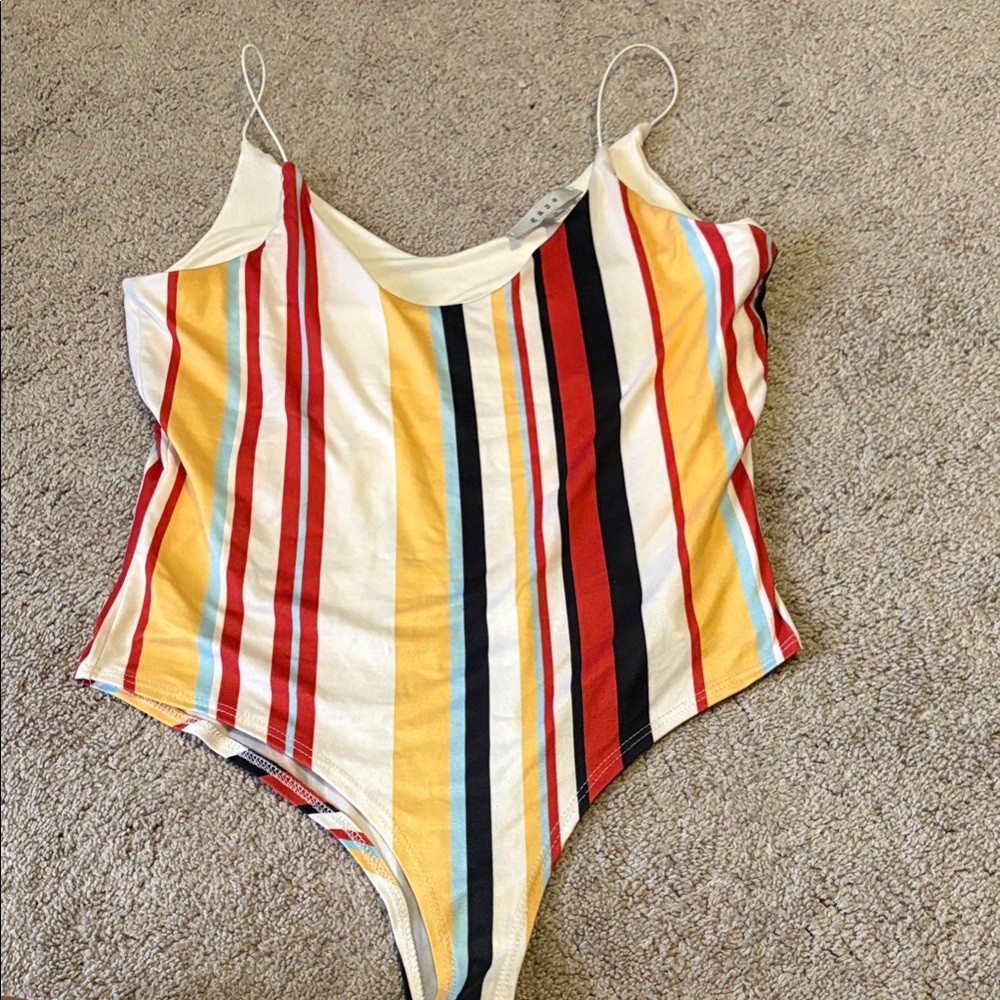 Gaze Multicolor Striped Tank Top